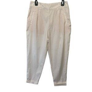 Anthropologie Ett Twa Nia White Linen Pants